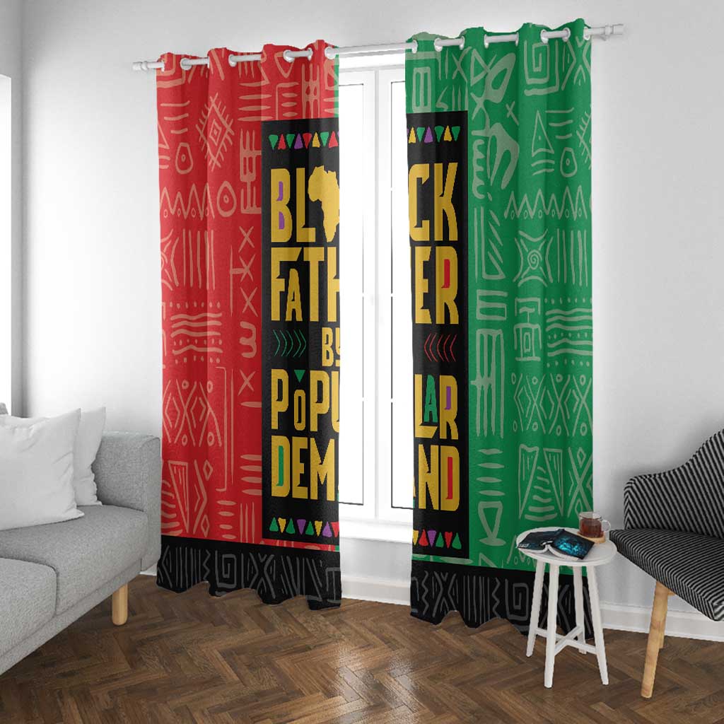 Black Father By Popular Demand Window Curtain African Art
