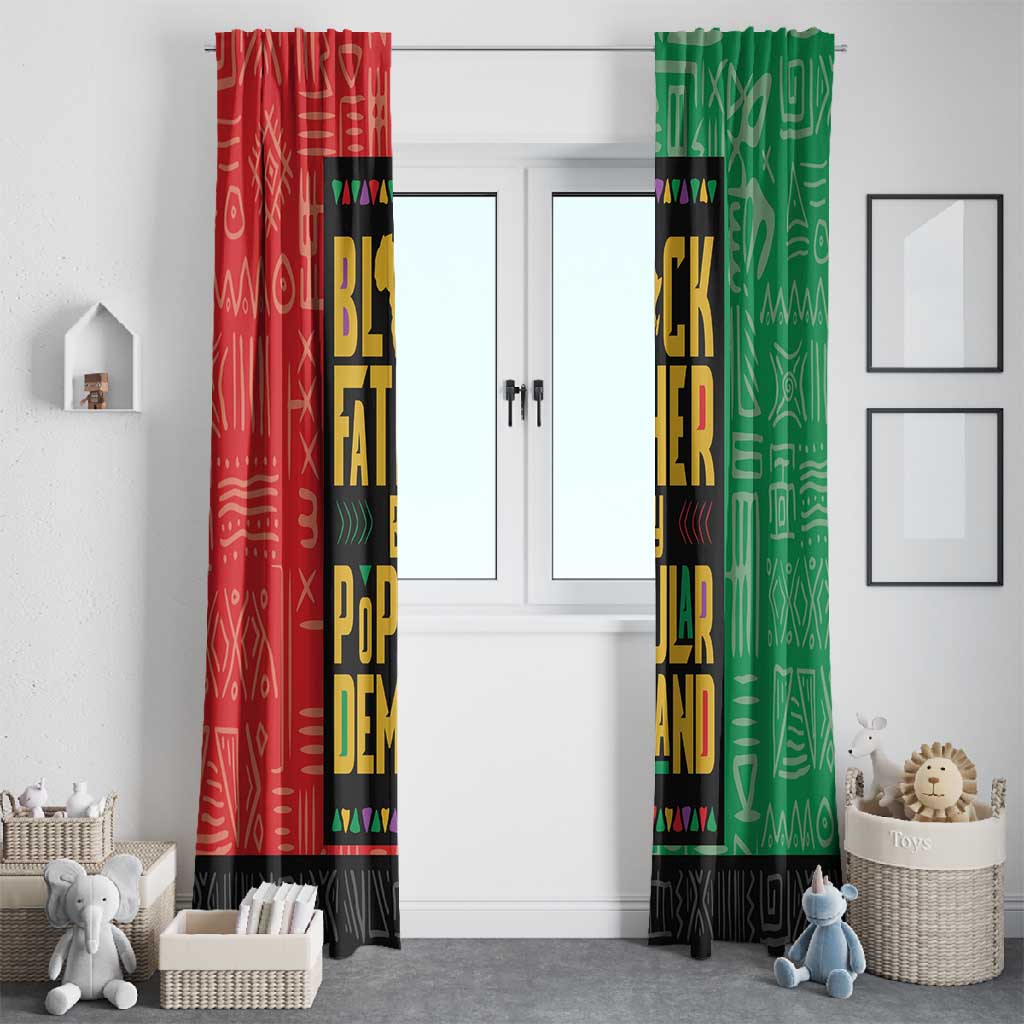 Black Father By Popular Demand Window Curtain African Art
