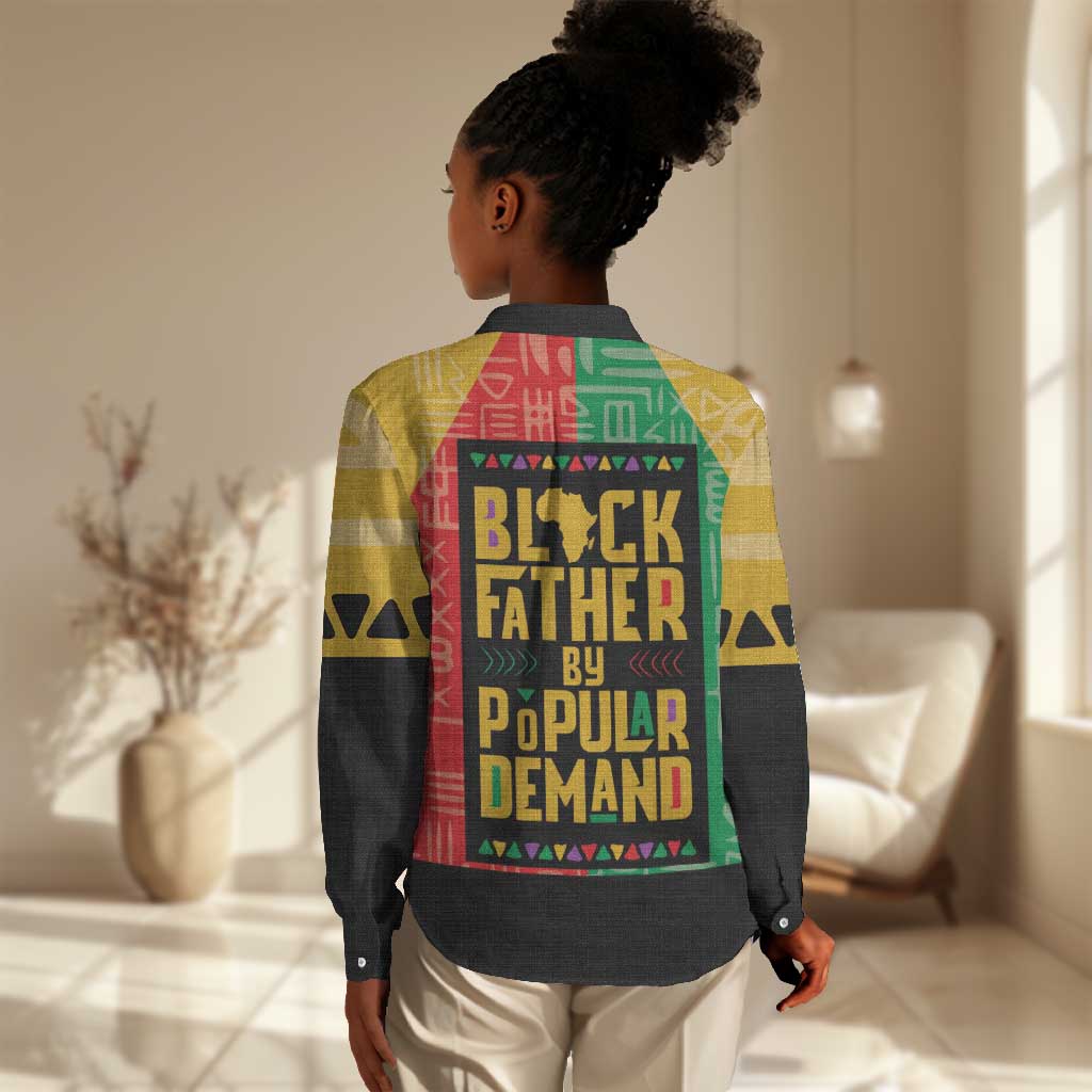 Black Father By Popular Demand Women Casual Shirt African Art DT03