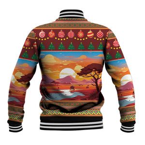 African Christmas Baseball Jacket Afro Heritage and Celebrated