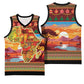 African Christmas Basketball Jersey Afro Heritage and Celebrated - African Pride