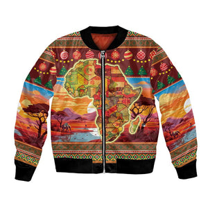 African Christmas Bomber Jacket Afro Heritage and Celebrated