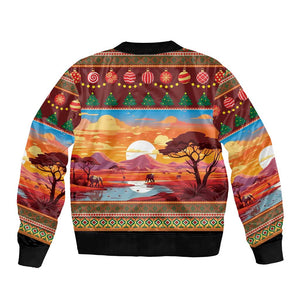 African Christmas Bomber Jacket Afro Heritage and Celebrated