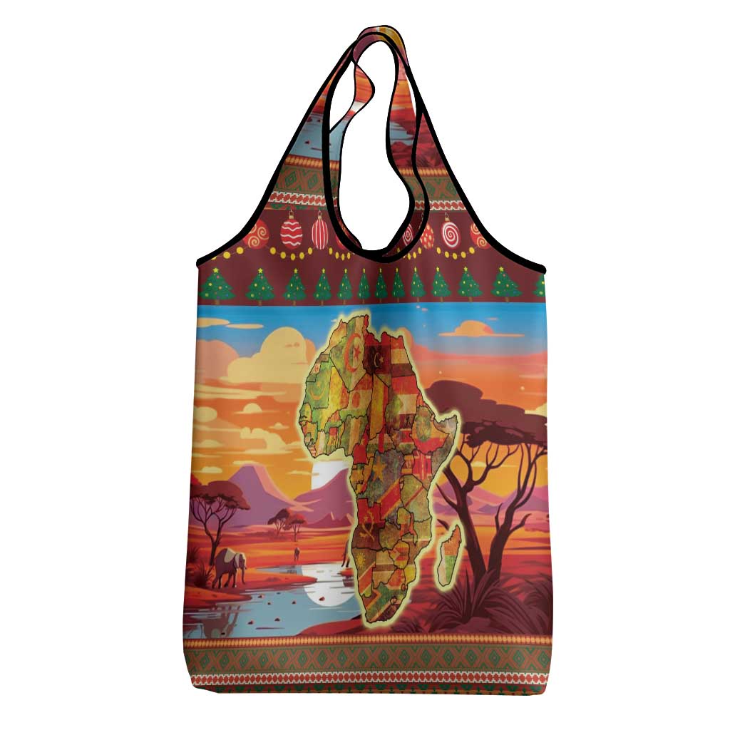 African Christmas Grocery Bag Afro Heritage and Celebrated