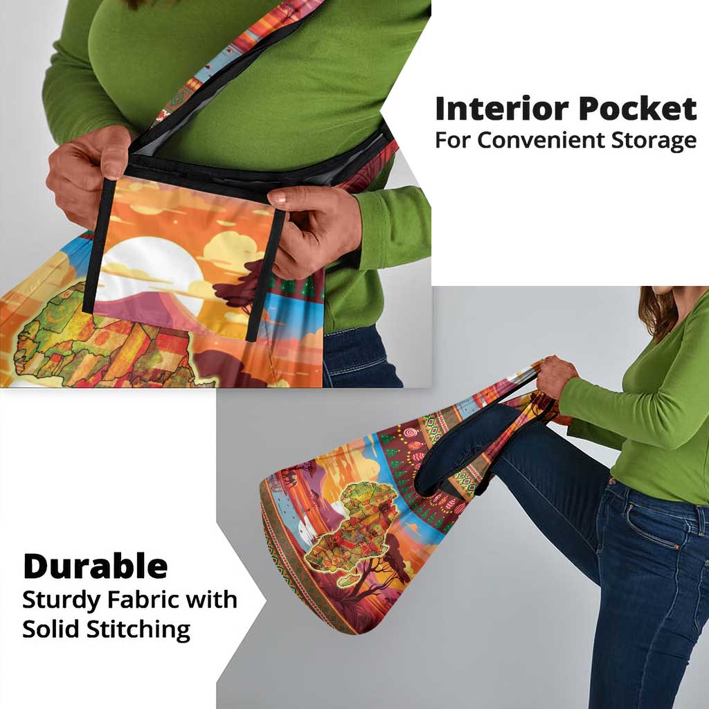 African Christmas Grocery Bag Afro Heritage and Celebrated