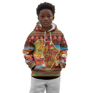 African Christmas Kid Hoodie Afro Heritage and Celebrated