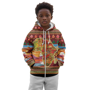 African Christmas Kid Hoodie Afro Heritage and Celebrated