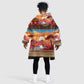 African Christmas Kid Wearable Blanket Hoodie Afro Heritage and Celebrated