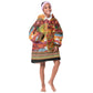 African Christmas Kid Wearable Blanket Hoodie Afro Heritage and Celebrated