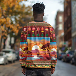 African Christmas Long Sleeve Shirt Afro Heritage and Celebrated