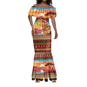 African Christmas Mermaid Dress Afro Heritage and Celebrated