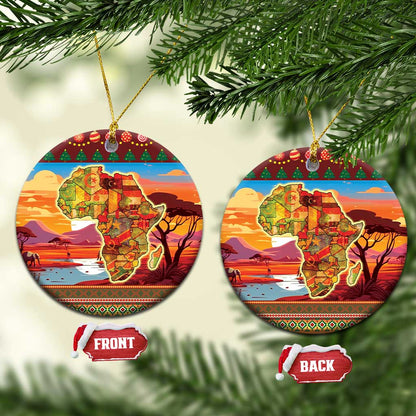 African Christmas Ceramic Ornament Afro Heritage and Celebrated DT03