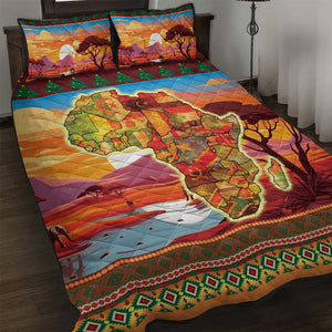 African Christmas Quilt Bed Set Afro Heritage and Celebrated
