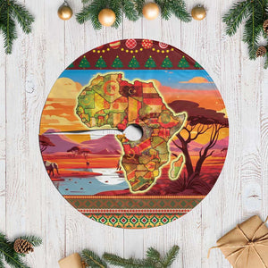 African Christmas Tree Skirt Afro Heritage and Celebrated