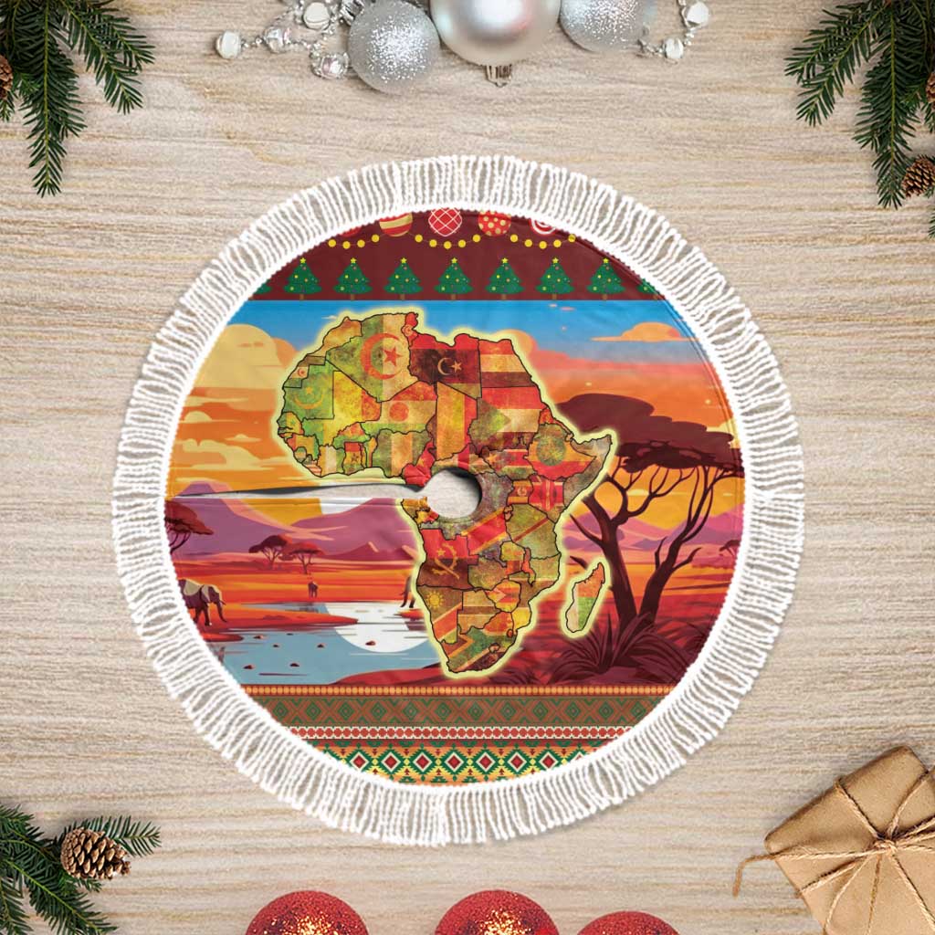 African Christmas Tree Skirt Afro Heritage and Celebrated
