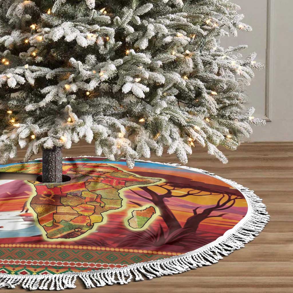 African Christmas Tree Skirt Afro Heritage and Celebrated