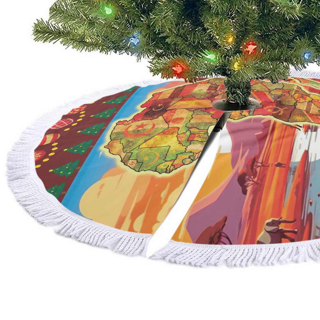 African Christmas Tree Skirt Afro Heritage and Celebrated