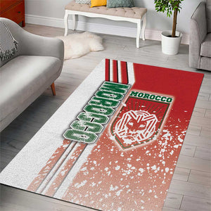 Morocco Soccer Area Rug Atlas Lions Football - Road To Champion