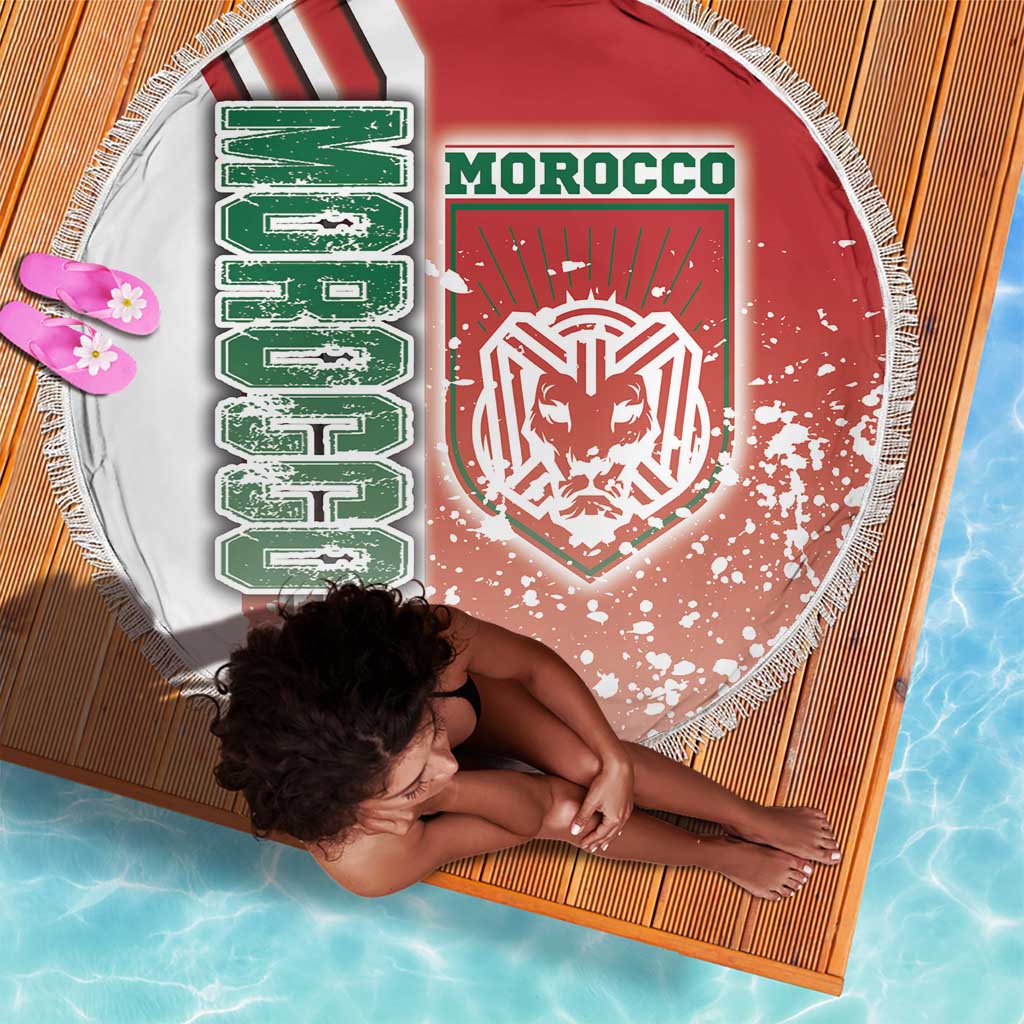 Morocco Soccer Beach Blanket Atlas Lions Football - Road To Champion