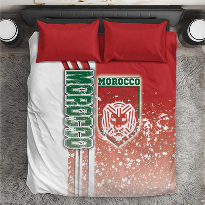 Morocco Soccer Bedding Set Atlas Lions Football - Road To Champion