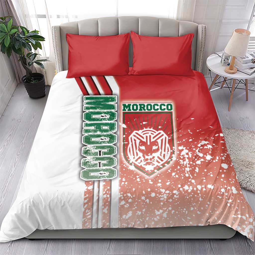 Morocco Soccer Bedding Set Atlas Lions Football - Road To Champion