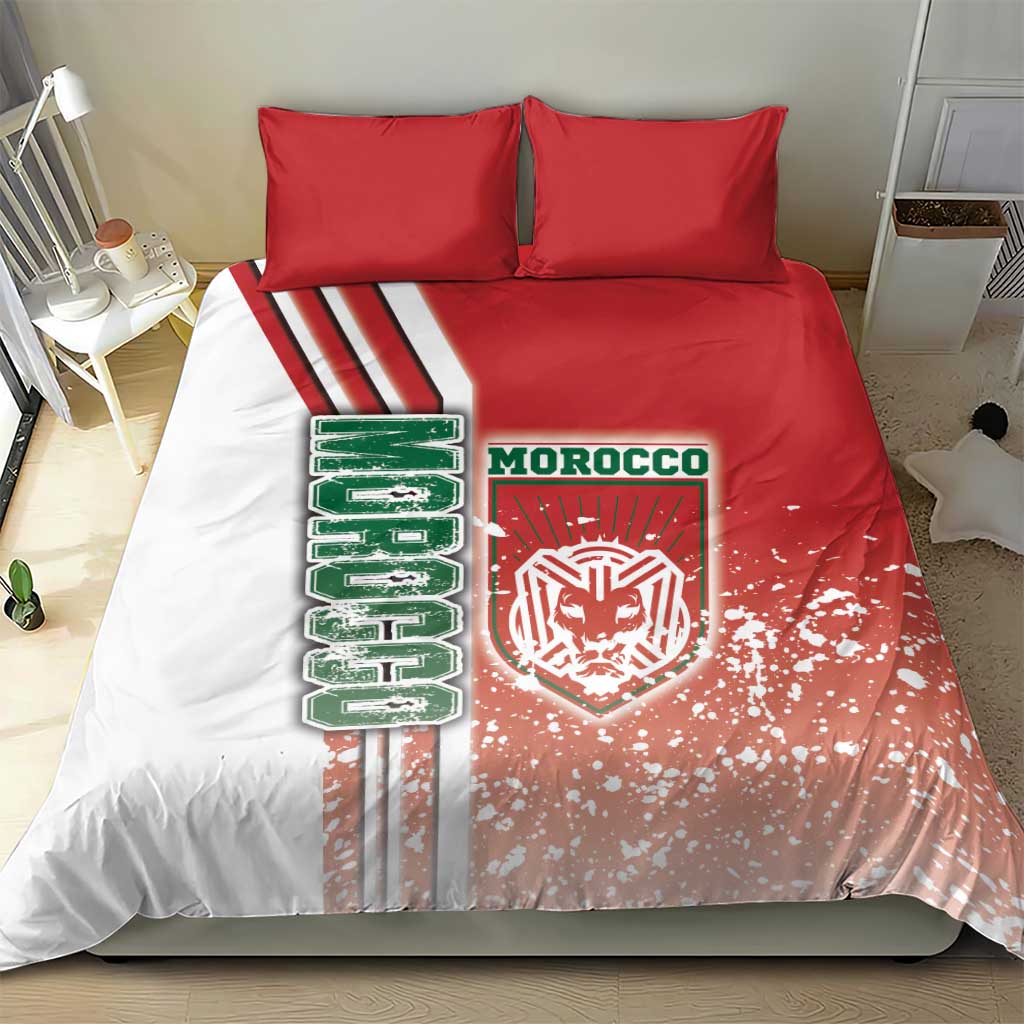 Morocco Soccer Bedding Set Atlas Lions Football - Road To Champion