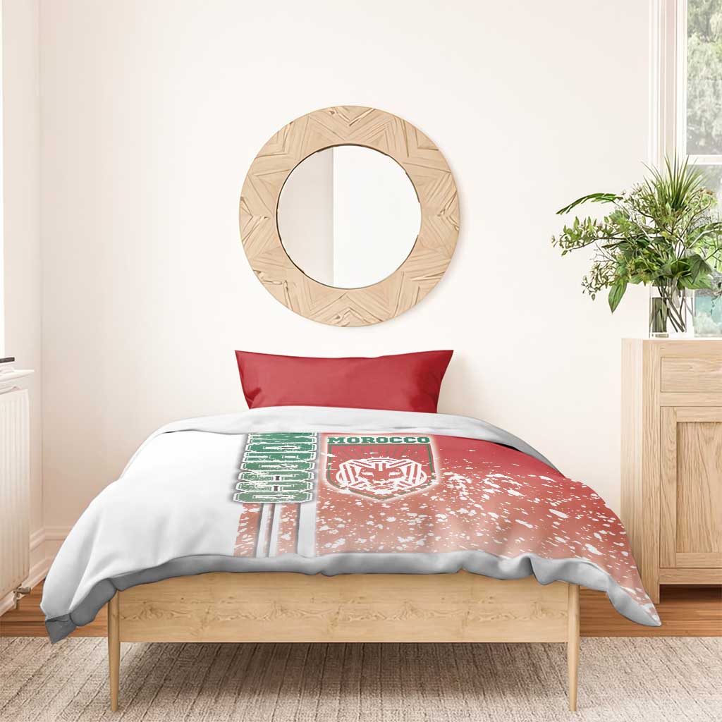 Morocco Soccer Bedding Set Atlas Lions Football - Road To Champion