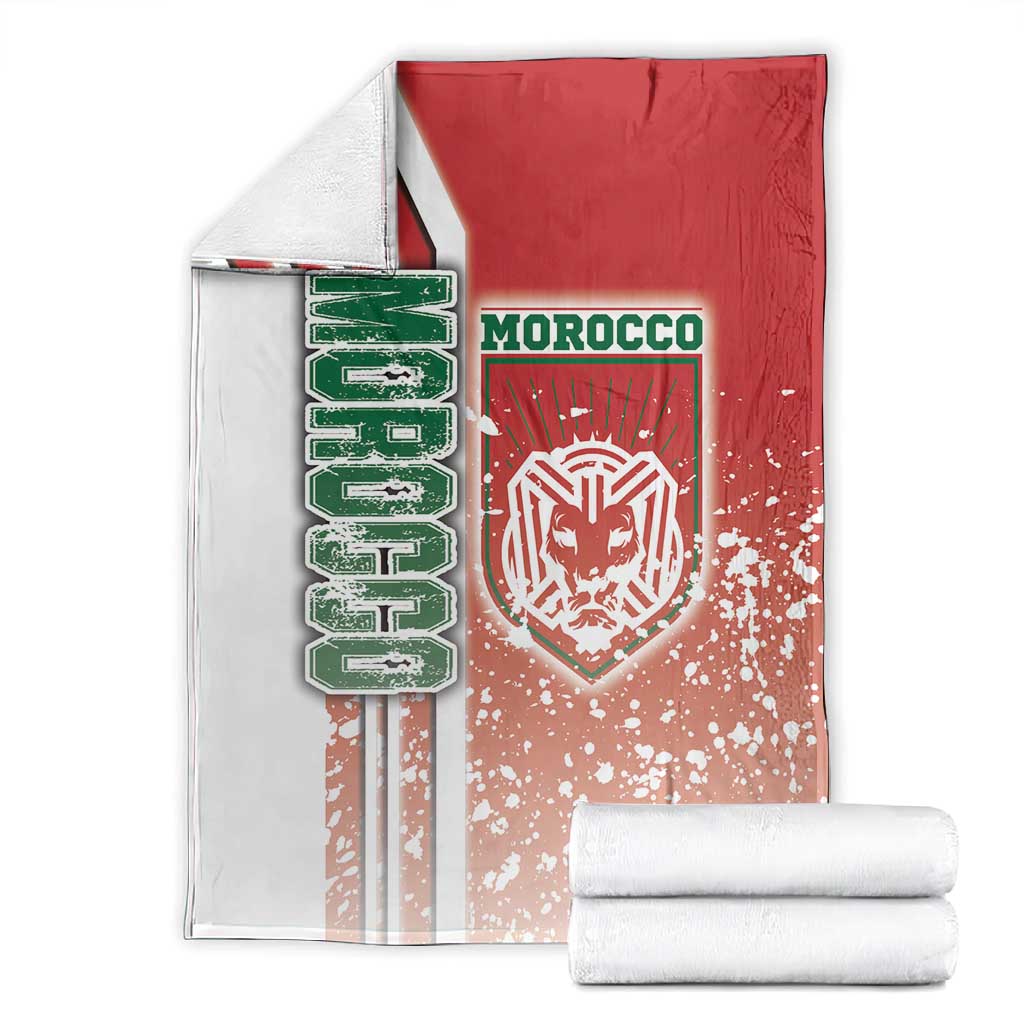 Morocco Soccer Blanket Atlas Lions Football - Road To Champion