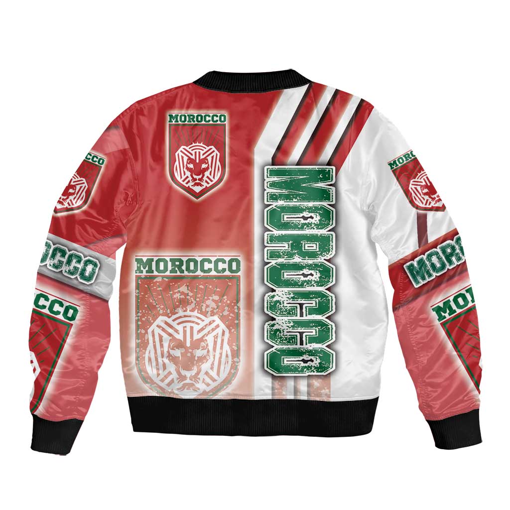 Morocco Soccer Bomber Jacket Atlas Lions Football - Road To Champion