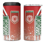 Morocco Soccer 4 in 1 Can Cooler Tumbler Atlas Lions Football - Road To Champion