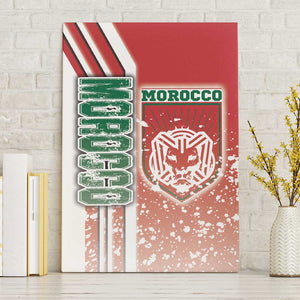 Morocco Soccer Canvas Wall Art Atlas Lions Football - Road To Champion