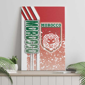 Morocco Soccer Canvas Wall Art Atlas Lions Football - Road To Champion