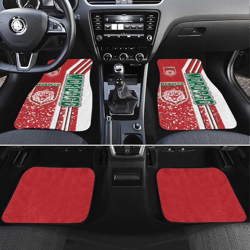 Morocco Soccer Car Mats Atlas Lions Football - Road To Champion