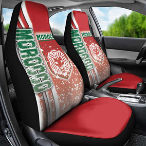 Morocco Soccer Car Seat Cover Atlas Lions Football - Road To Champion