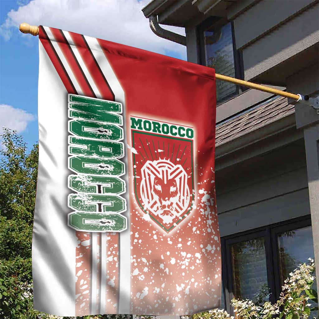 Morocco Soccer Garden Flag Atlas Lions Football - Road To Champion