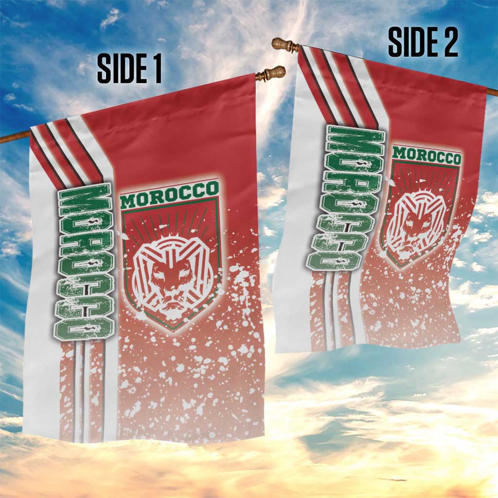 Morocco Soccer Garden Flag Atlas Lions Football - Road To Champion