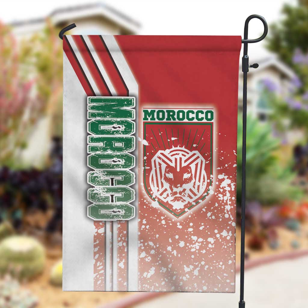 Morocco Soccer Garden Flag Atlas Lions Football - Road To Champion