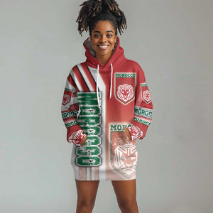 Morocco Soccer Hoodie Dress Atlas Lions Football - Road To Champion