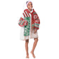 Morocco Soccer Kid Wearable Blanket Hoodie Atlas Lions Football - Road To Champion