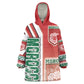 Morocco Soccer Kid Wearable Blanket Hoodie Atlas Lions Football - Road To Champion