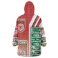 Morocco Soccer Kid Wearable Blanket Hoodie Atlas Lions Football - Road To Champion