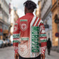 Morocco Soccer Long Sleeve Button Shirt Atlas Lions Football - Road To Champion