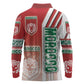 Morocco Soccer Long Sleeve Polo Shirt Atlas Lions Football - Road To Champion