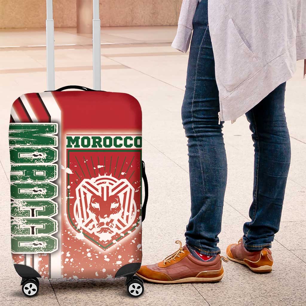 Morocco Soccer Luggage Cover Atlas Lions Football - Road To Champion