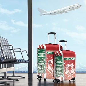 Morocco Soccer Luggage Cover Atlas Lions Football - Road To Champion