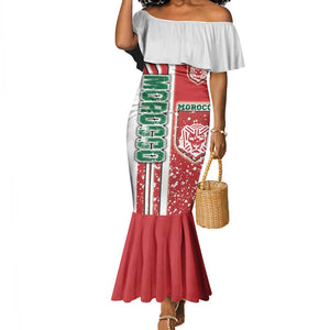 Morocco Soccer Mermaid Dress Atlas Lions Football - Road To Champion