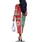 Morocco Soccer Off The Shoulder Long Sleeve Dress Atlas Lions Football - Road To Champion
