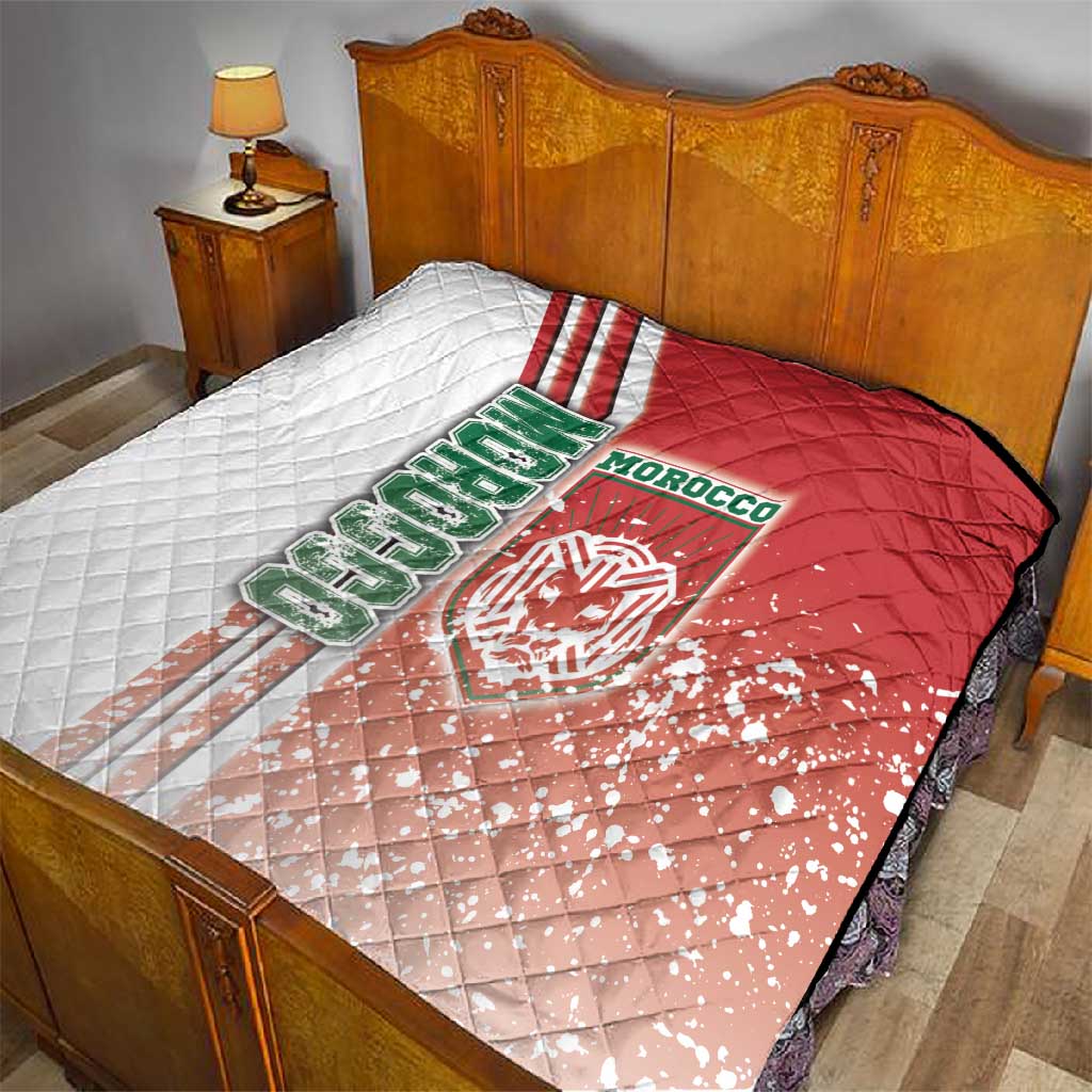 Morocco Soccer Quilt Atlas Lions Football - Road To Champion