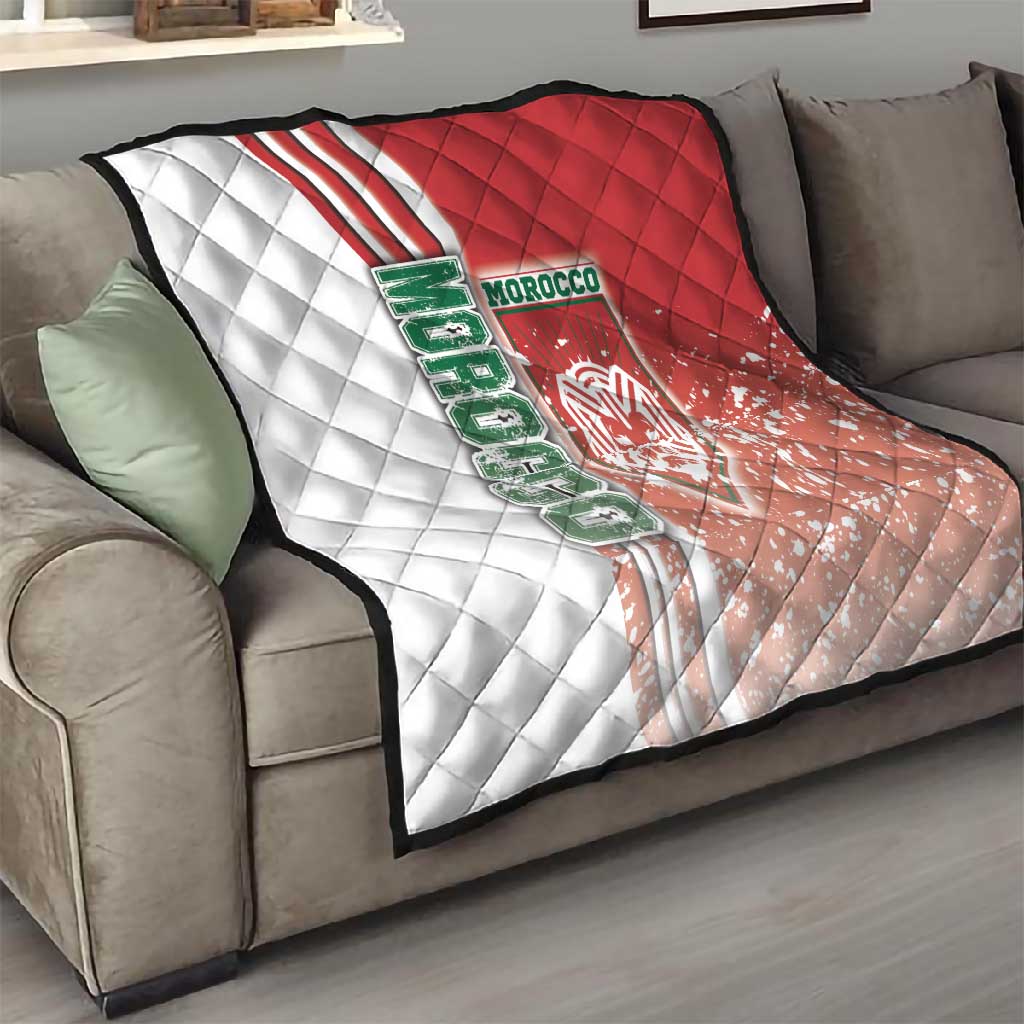 Morocco Soccer Quilt Atlas Lions Football - Road To Champion