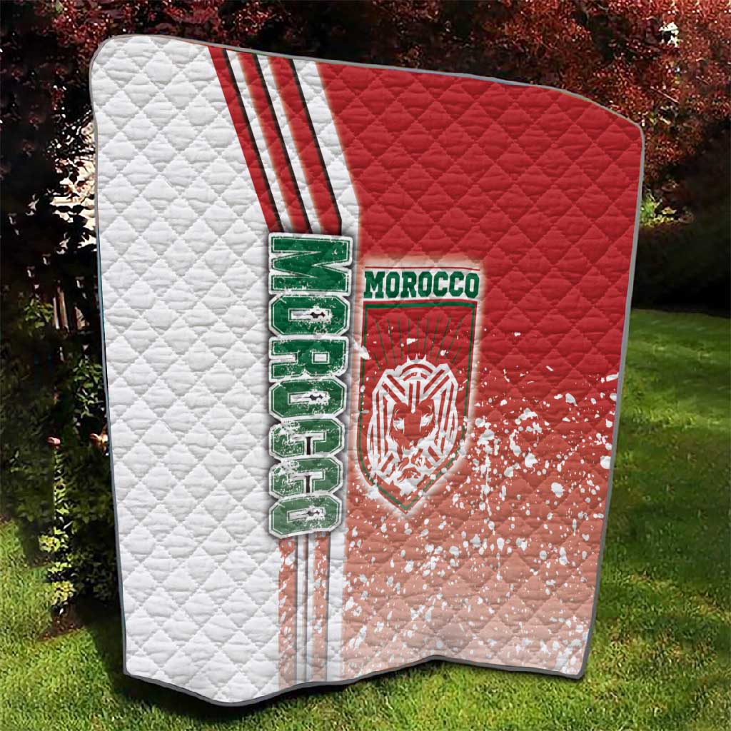 Morocco Soccer Quilt Atlas Lions Football - Road To Champion